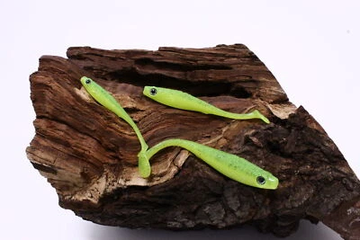 Spro Iris Popeye Lemon Lime UV 8cm 10cm 12cm Zander Barsch Perch Shad Gummifisch - Bild 1 von 2