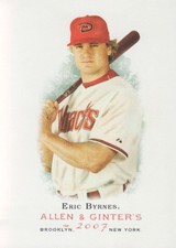 2007 Topps Allen & Ginter Baseball #338 Eric Byrnes Arizona Diamondbacks
