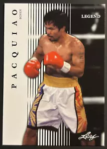 MANNY PACQUIAO 2024 LEAF LEGEND" "SPECIAL RELEASE" #L-06 BOXING CARD - Foto 1 di 2
