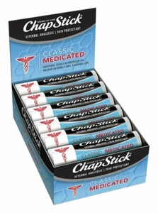 ChapStick Classic Medicated 0.15 oz 12-Stick Refill Pack New Formula - Picture 1 of 7