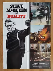 Steve McQueen - Bullitt - rare vintage German 1-sheet 23x33 poster 1975 - Picture 1 of 1