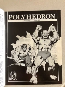 TSR RPGA Polyhedron Magazine #25 w/ mailing cover Needle Part 2 Marvel Scenario - Foto 1 di 1