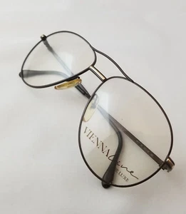 VINTAGE VIENNA LINE DE LUXE 1417 10 BRAUN GOLD OPTISCHE RAHMEN MADE IN AUSTRIA  - Bild 1 von 12