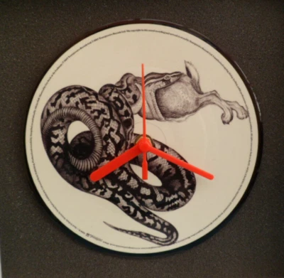 YOUNG KNIVES CLOCK Upcycled Vinyl Record Picture Disc Hit Single PD7011 7" Wall - Image 1 of 3