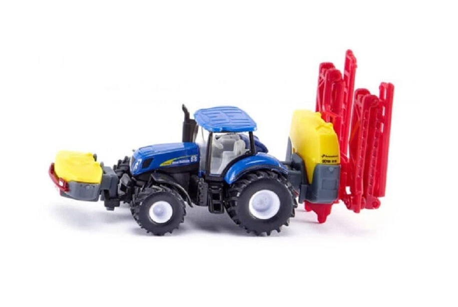 Siku 1799 New Holland Tractor with Kvernland Crop Sprayer 1/87 HO Die-cast MIB - Image 1 of 1
