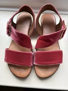 PENELOPE CHILVERS pink Velvet Sandals Size 40 - Picture 1 of 8