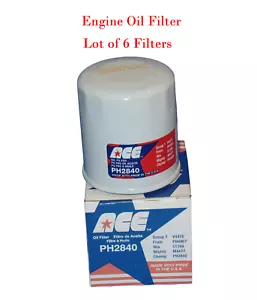 LOT 6 Engine Oil Filter Made In USA Fits: TOYOTA L14476 PH4967 LF3614 51394 - Picture 1 of 2