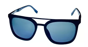 Fila Mens Matte Black Plastic Square Sunglass Blue Polarized Lens SF9249. U28B - Picture 1 of 12