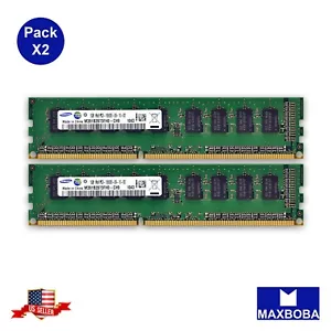 Samsung Memory 2GB (2x 1GB) Desktop 1RX8 PC3-10600U DDR3 RAM M378B2873FH0-CH9 - Picture 1 of 6