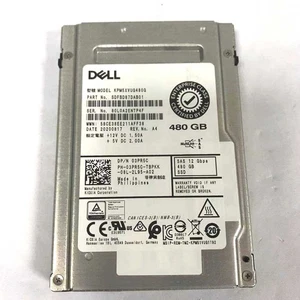 3PR5C DELL TOSHIBA 480GB 12G SAS 2.5” SFF SSD SOLID STATE DRIVE KPM5XVUG480G - Picture 1 of 2