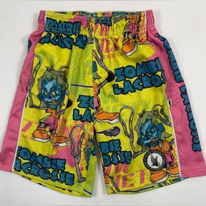 FLOW SOCIETY Youth Boy's Zombie Lacrosse Colorful Athletic Shorts Size XS - Picture 1 of 9