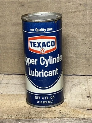 Lata de colección de 4 oz TEXACO cilindro superior lubricante aceite de motor lata completa PIA Foto 1 de 4