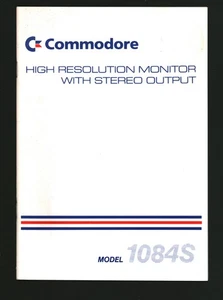 Commodore Amiga 1084S High Resolution Monitor MANUAL Bilingual English French - Picture 1 of 2