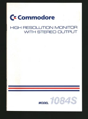 Commodore Amiga 1084S High Resolution Monitor MANUAL Bilingual English French - Image 1 of 2