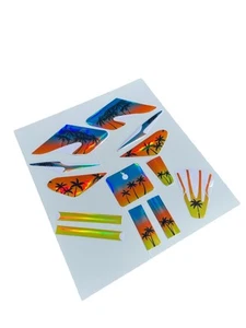 Razor MX500 MX650 graphics kit decals THICK AND HIGH GLOSS ..... HOLOGRAPHIC - Picture 1 of 5