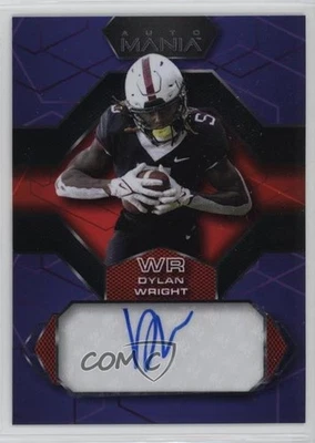 2022 Wild Card Auto Mania Retail Hex Purple Mirror Dylan Wright #AM-H3 Auto - Image 1 of 2