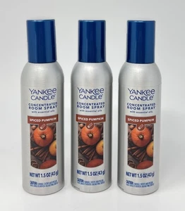 3 NUOVE CANDELE YANKEE ZUCCA SPEZIATA CONCENTRATO SPRAY AMBIENTE PROFUMO DEODORANTE - Foto 1 di 5