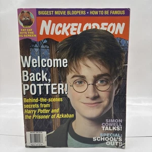 Nickelodeon Magazine Harry Potter June July 2004 w Inserts SHREK Trading Cards - Foto 1 di 9
