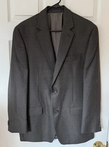 NUEVO SIN ETIQUETAS* Blazer Michael Kors Hombres 40R Marrón Cuadros Botón Traje Abrigo Deportivo Chaqueta *NUEVO - Imagen 1 de 13