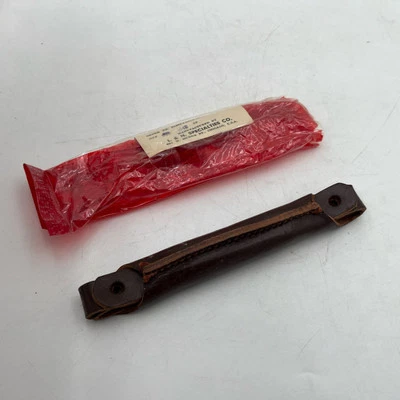 Machinist Tool Chest Box REPLACEMENT LEATHER HANDLE Antique VTG NOS 1945 WW2 New - Image 1 of 4