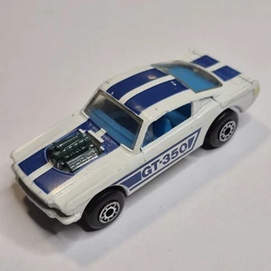 1970 Matchbox Lesney Superfast No. 23 Ford Mustang GT 350 White/Blue Stripes F2 - Picture 1 of 10