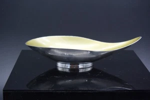 Mid Century Modern Reed & Barton Gold Emaille Silber Teller Schale Modell 64 - Bild 1 von 5