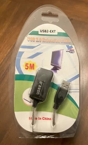 High-Speed USB-USB Extension Cable USB 2.0 Adapter Extender Cord / 16FT - Picture 1 of 2