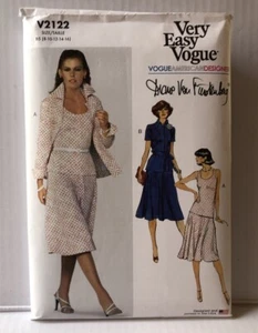 Vogue 2122 70s Reprint Pattern Dianne Von Furstenberge Jacket Skirt Top Sz 8-16 - Picture 1 of 2
