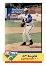 1994 Eugene Emeralds Fleer/ProCards #3712 Jeff Scarpitti Oakland California Card