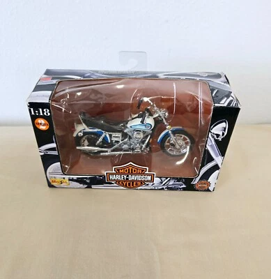 MAISTO HARLEY DAVIDSON 1998 FXDL Dyna Low Rider azul escala 1:18 serie 2 nuevo en caja Foto 1 de 4