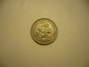 1944 Portugal 50 Centavos Coin - Lady Liberty High Grade - Picture 1 of 2
