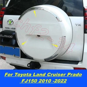 Para Toyota Land Cruiser Prado FJ150 2010-2022 ABS Cromo Cubierta Neumático Repuesto Embellecedor - Imagen 1 de 4