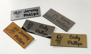 CHILDRENS SCHOOL HOME READER LIBRARY BAG FOLDER BOOK TAG PERSONALISED ENGRAVING - Picture 1 of 18