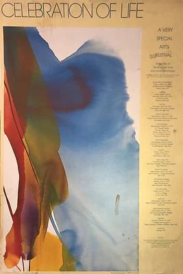 Póster de exposición Paul Jenkins. ("Phenomena Wind Column", 1968) Foto 1 de 4