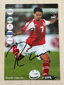 Autograph RICARDO CABANAS-National Team SWITZERLAND-ASF-SFV-Ex-Guingamp-AK - Picture 1 of 2