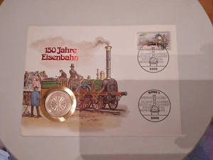 Numisbrief 150 Jahre Eisenbahn - Bild 1 von 3