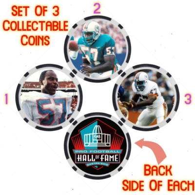 DWIGHT STEPHENSON - PRO FOOTBALL HALL OF FAME - COLLECTABLE COIN SET - Image 1 of 2