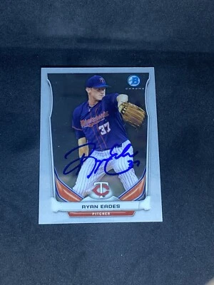 Ryan Eades 2014 Bowman Chrome Prospects #BCP8 Minnesota Twins Auto Signed Card - Image 1 of 3