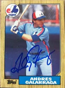 Andres Galarraga Autographed 1987 Topps #272 - Picture 1 of 1
