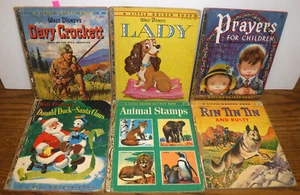 6 Little Golden Books vintage lot 1950's w/ three 1st (A) editions - Imagen 1 de 7