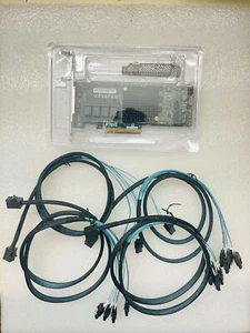 Adaptec ASR 71605 1GB 16Port HBA RAID PCIe Controller Card + 4* SATA Cables - Bild 1 von 2