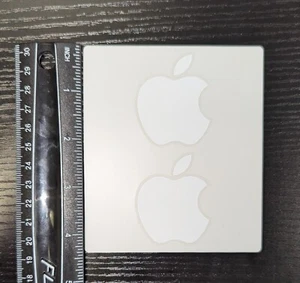 Authentic Apple Logo Decal Sticker Set Small Brand New (2) Stickers Per Sheet - Picture 1 of 3