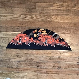 Floral Triangle Orange vintage head scarf - Picture 1 of 5