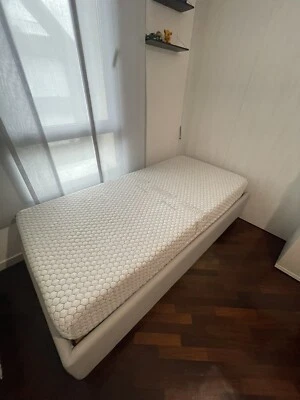 letto con contenitore. 190x90cm. Morfeo. Memory Foam. 100% Made in Italy  - Immagine 1 di 4