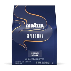 Café en grano entero Super Crema, tostado espresso mediano, arábica y robusta ble... - Imagen 1 de 7