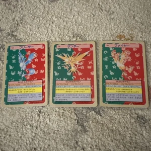 Zapdos Articuno Moltres No.144 145 146 Topsun Top Sun Pokemon Card Japanese 1995 - Picture 1 of 12