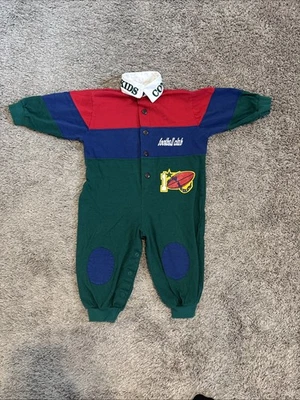 Mono de una pieza vintage Converse 24M 2T bebé niño fútbol manga corta Foto 1 de 4