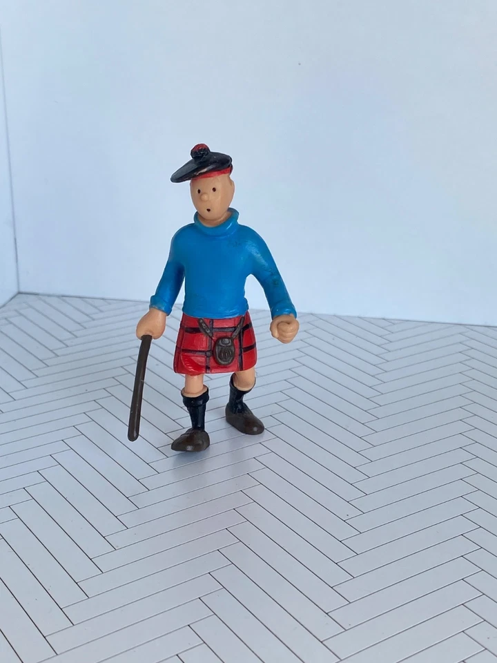FIGURA PVC PLASTOY TINTE HERGE 1994: DISFRAZ ESCOCÉS Foto 1 de 1