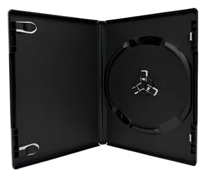 50 ULTRA PREMIUM STANDARD Black Single DVD Cases 14MM 76g (100% New Material) - Picture 1 of 5
