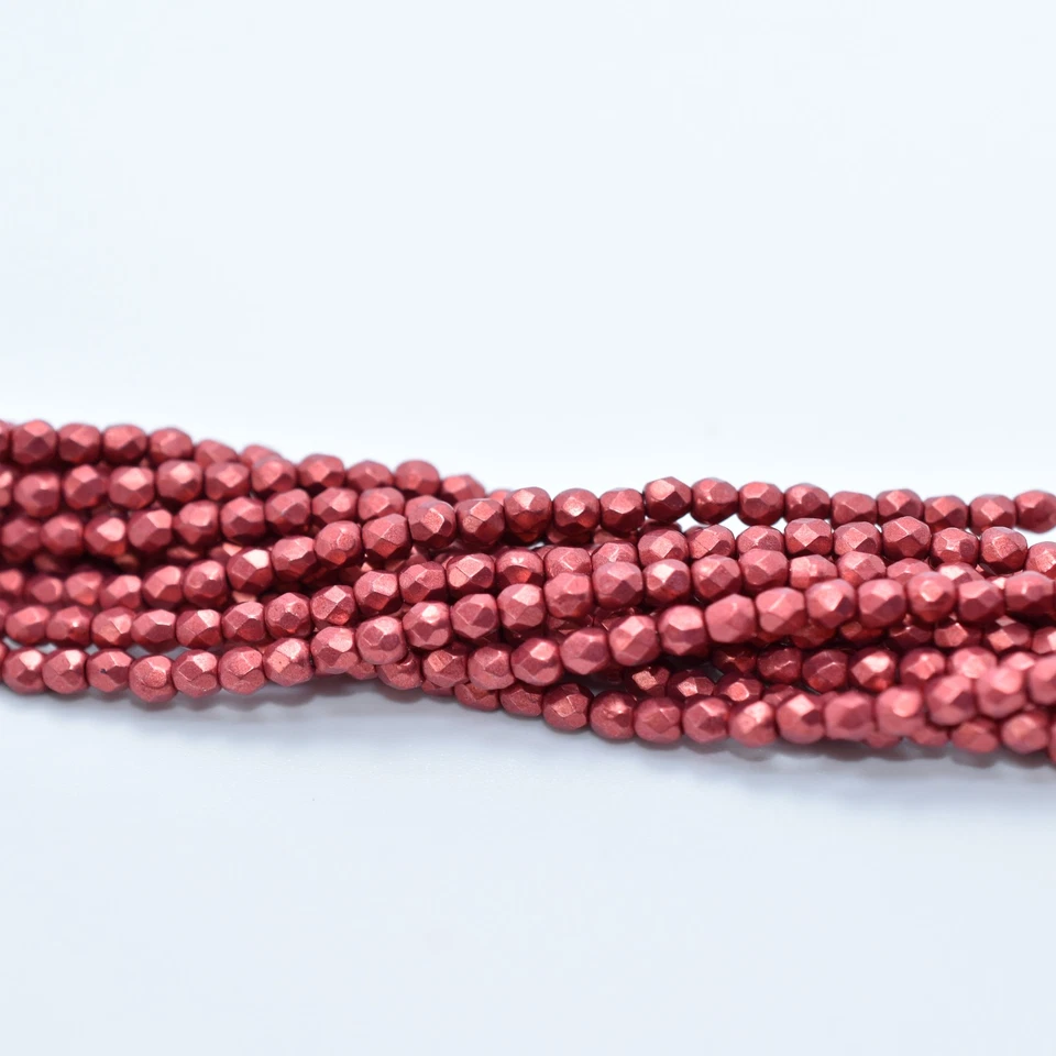 100 Cuentas - Pulido al Fuego 3mm Elige Color, Gamuza Oro Grupo 08A - Vidrio Checo Foto 1 de 1